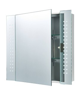 Light Illuminated Bathroom Mirrors Silver, Mirrored Glass IP44 - 1