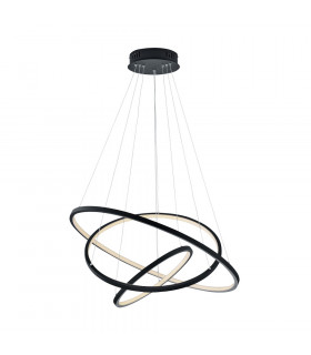 Aaron Modern RGBW LED 78W LED Pendant Ceiling Light Anthracite 3000-6000K Remote control-1