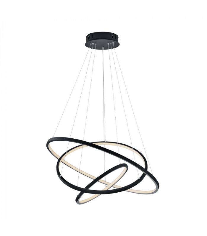 Aaron Modern RGBW LED 78W LED Pendant Ceiling Light Anthracite 3000-6000K Remote control-1