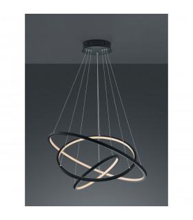 Aaron Modern RGBW LED 78W LED Pendant Ceiling Light Anthracite 3000-6000K Remote control-2