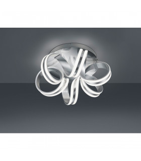 Carrera Modern 38W LED Semi Flush Light Brushed aluminium 3000K-2