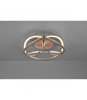 Charivari Modern 20W LED Semi Flush Light Brass Matt 3000K-2