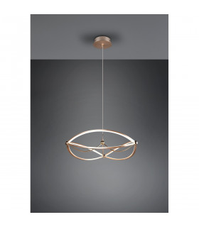 Charivari Modern 42W LED Pendant Ceiling Light Brass Matt 3000K-2