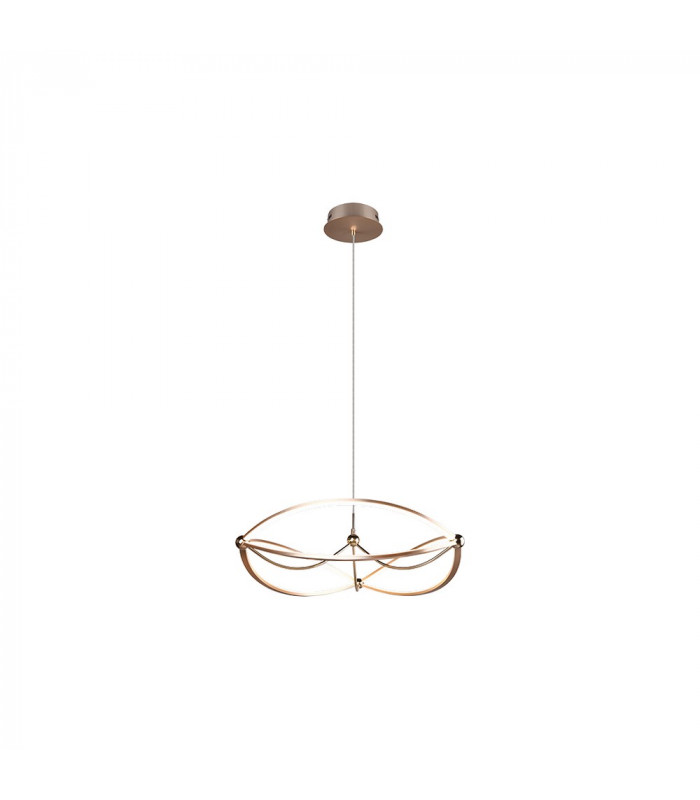 Charivari Modern 42W LED Pendant Ceiling Light Brass Matt 3000K-1