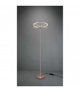 Charivari Modern LED Integrated Floor Lamp Brass Matt 3000K with Footswitch-2