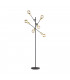 Cross Modern 6 Light Multi Arm Floor Lamp Black Matt with Footswitch Wiz Connected-1