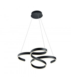 Francis Modern 48W LED Pendant Ceiling Light Anthracite 3000K-1