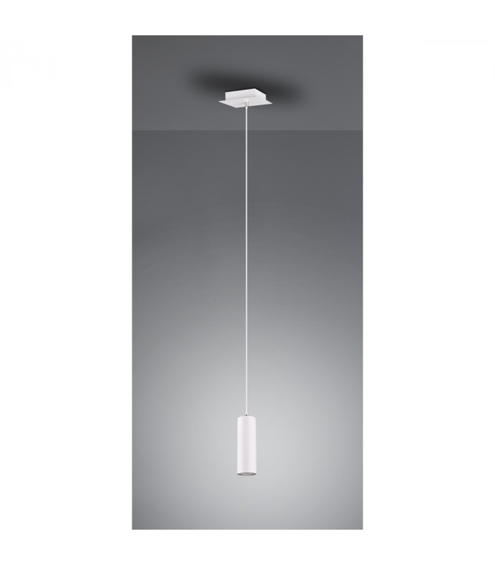 Marley Modern Slim Pendant Ceiling Light White-3