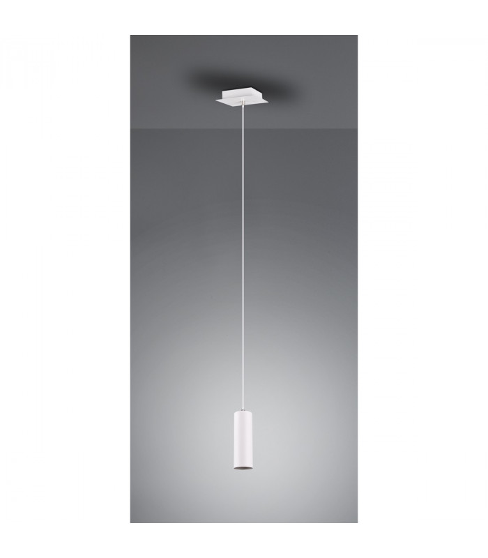Marley Modern Slim Pendant Ceiling Light White-4