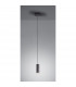 Marley Modern Slim Pendant Ceiling Light Black Matt-2