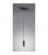 Marley Modern Slim Pendant Ceiling Light Black Matt-4