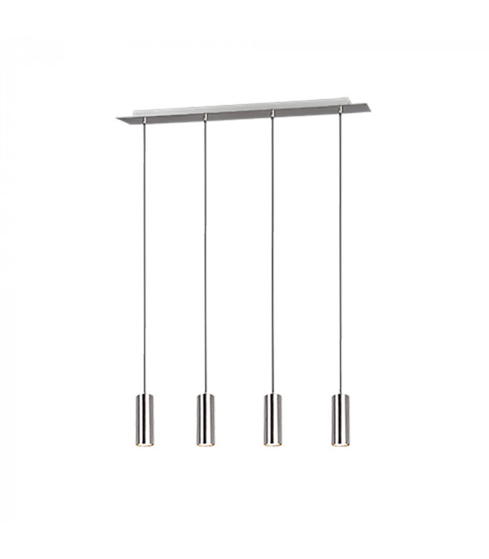 Marley Modern 4 Light Bar Pendant Ceiling Light Nickel Matt-1