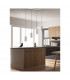 Marley Modern 4 Light Bar Pendant Ceiling Light Nickel Matt-6