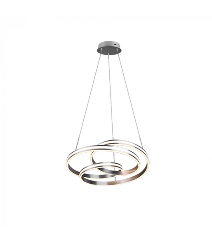 Nuria Modern 60W LED Pendant Ceiling Light Nickel Matt 2300-3000-4000K-1
