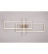 Salinas Modern 34W LED Semi Flush Light Nickel Matt 3000K-4