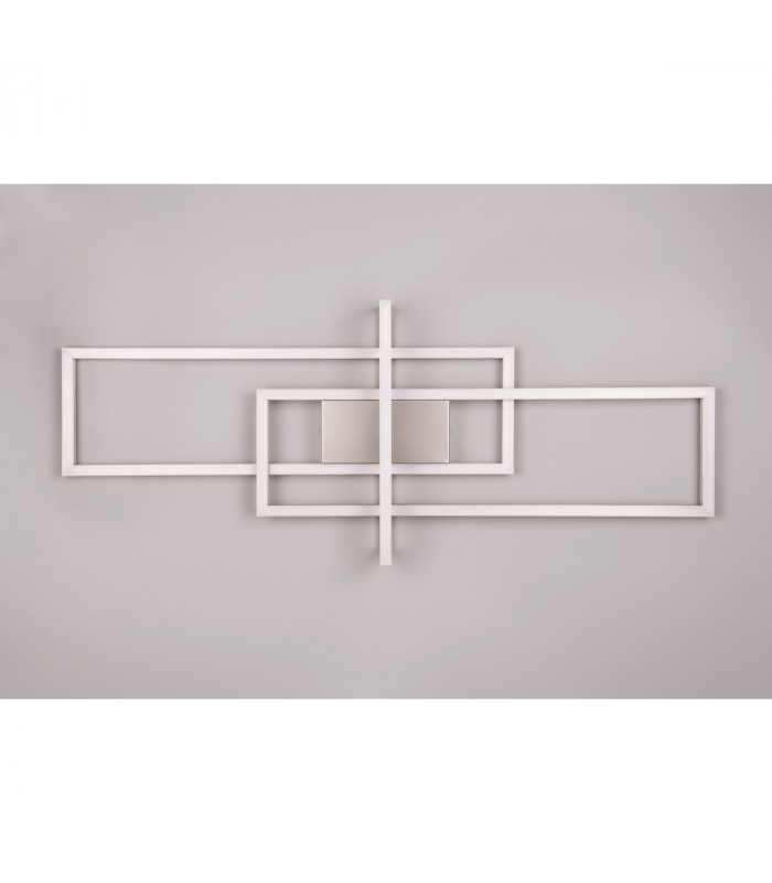Salinas Modern 34W LED Semi Flush Light Nickel Matt 3000K-5