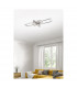 Salinas Modern 34W LED Semi Flush Light Nickel Matt 3000K-6