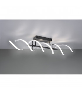 Sequence Modern 41W LED Semi Flush Light Brushed aluminium 2300-3000-4000K-2