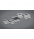 Sorrento Modern 34W LED Semi Flush Light Black Matt 3000K-2