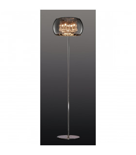 Vapore Modern 4 Light Glass Floor Lamp Chrome with Footswitch-2