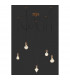 Cord Vintage 5 Light Cluster Pendant Ceiling Light Antique copper-3