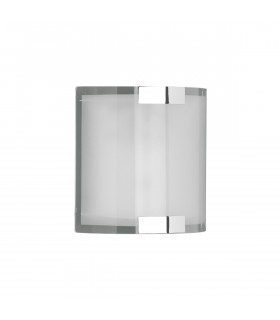 Divo Modern Flush Wall Lamp Chrome-1