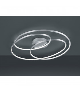 Gale Modern 50W LED Semi Flush Light Nickel Matt 3000K-2