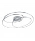 Gale Modern 50W LED Semi Flush Light Nickel Matt 3000K-1