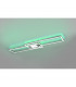 Ganado Modern RGBW LED 37W LED Semi Flush Light Nickel Matt 2700-6500K Remote control-4