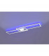 Ganado Modern RGBW LED 37W LED Semi Flush Light Nickel Matt 2700-6500K Remote control-5