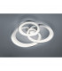 Granada Modern 36W LED Semi Flush Light Chrome 71cm 3000K-2
