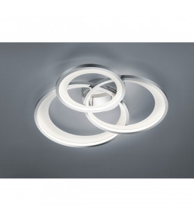 Granada Modern 36W LED Semi Flush Light Chrome 71cm 3000K-2