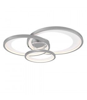 Granada Modern 36W LED Semi Flush Light Chrome 71cm 3000K-1