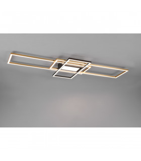 Irvine Modern 60W LED Semi Flush Light Brass Matt 3000-6500K Remote control-2