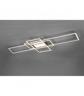 Irvine Modern 60W LED Semi Flush Light Nickel Matt 3000-6500K Remote control-2