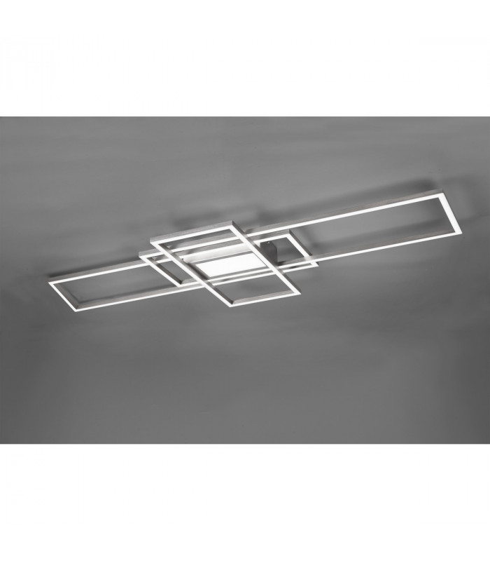 Irvine Modern 60W LED Semi Flush Light Nickel Matt 3000-6500K Remote control-3