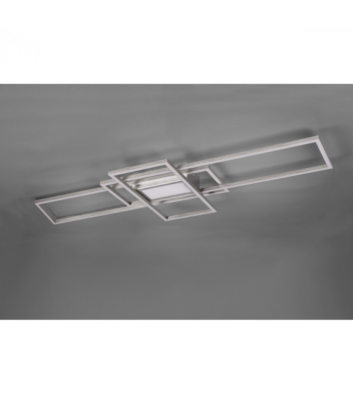 Irvine Modern 60W LED Semi Flush Light Nickel Matt 3000-6500K Remote control-4