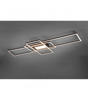 Irvine Modern 60W LED Semi Flush Light Anthracite 3000-6500K Remote control-2