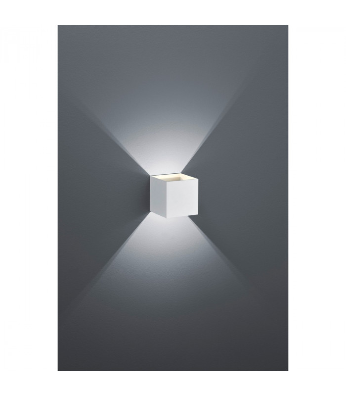 Louis Modern Up & Down Wall Lamp White Matt 3000K-2