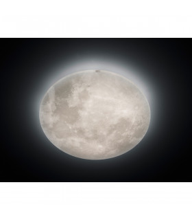 Lunar Modern 40W LED Semi Flush Light White 3000K Remote control-2