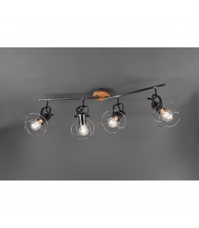 Madras Vintage 4 Light Ceiling Spotlight Bar Antique silver-2