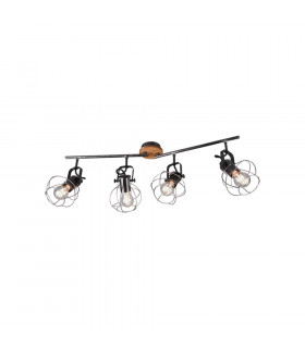 Madras Vintage 4 Light Ceiling Spotlight Bar Antique silver-1