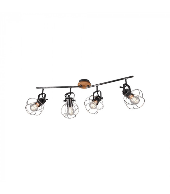Madras Vintage 4 Light Ceiling Spotlight Bar Antique silver-1
