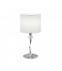 Nandor Modern 2 Light Table Lamp with Round Shade Nickel Matt 3000K-1