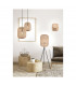 Runa Vintage 25cm Wire Frame Pendant Ceiling Light Black Matt-5