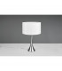 Sabia Modern 40cm Table Lamp with Round Shade Nickel Matt-3