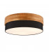 Seasons Modern 50cm 3 Light Cylindrical Ceiling Light Nickel Matt BlackShade-1