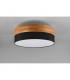 Seasons Modern 50cm 3 Light Cylindrical Ceiling Light Nickel Matt BlackShade-4