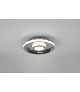 Ascari Modern 30cm Bathroom Ceiling Light Chrome 3000K IP44-2