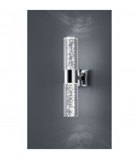 Bolsa Modern 2 Light Bathroom Wall Lamp Chrome 3000K IP44-2